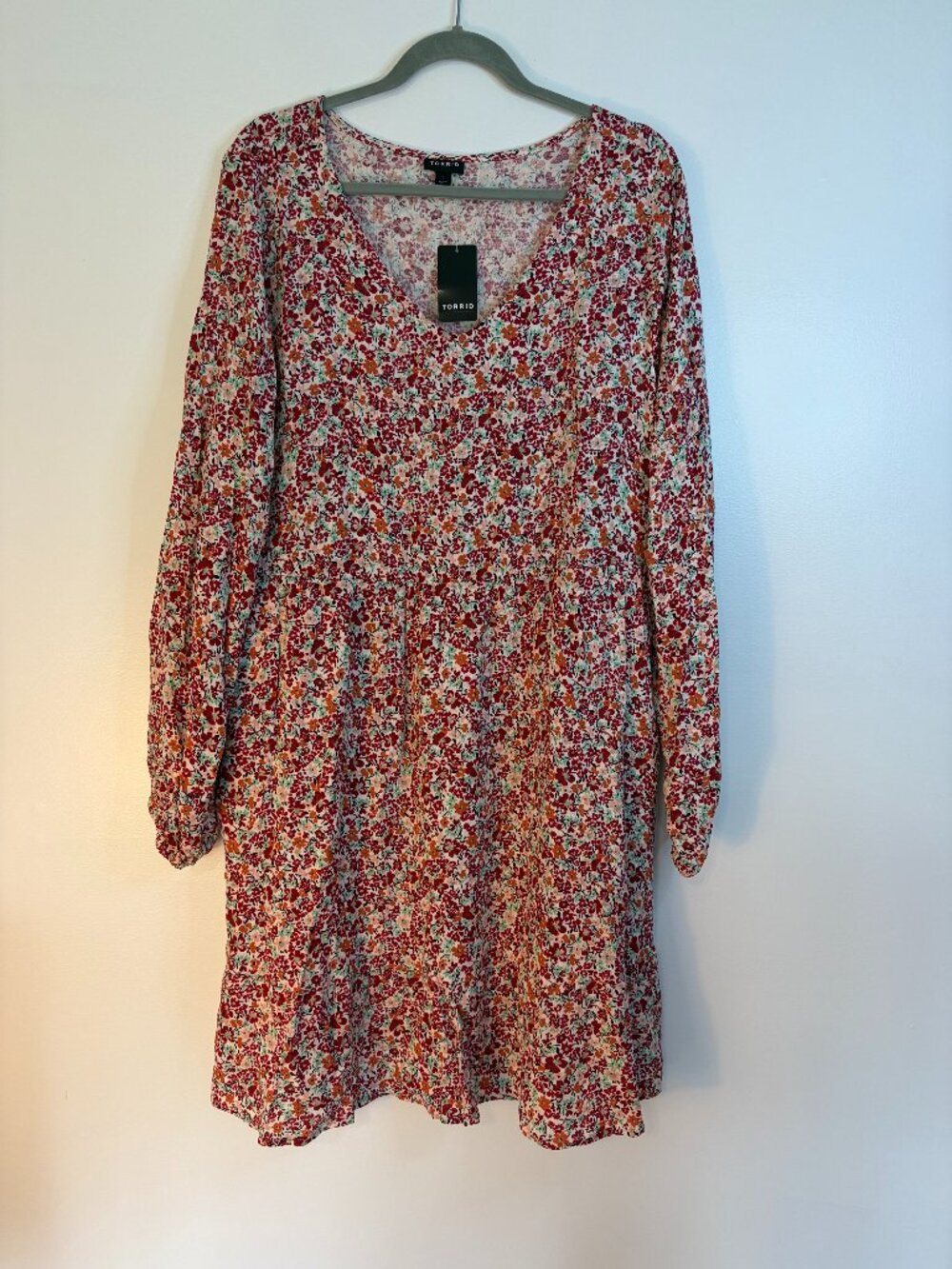 Torrid Textured Stretch Rayon Floral Pattern Mini Skater Dress (NWT)